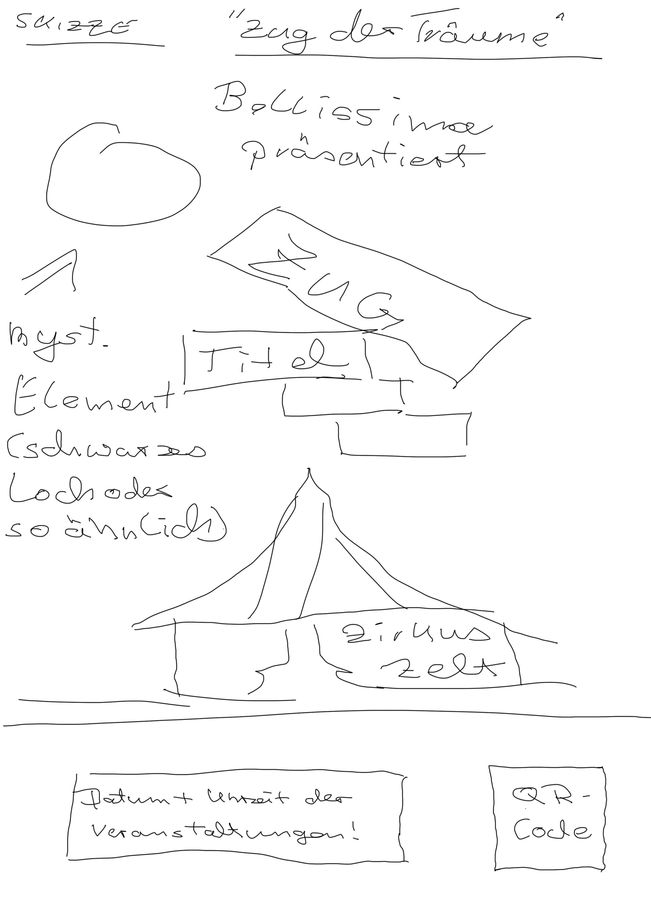 Skizze Zug der Traeume